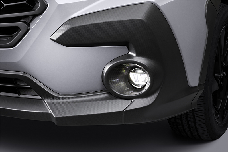 Nærbillede af tågelygterne på Subaru Crosstrek.